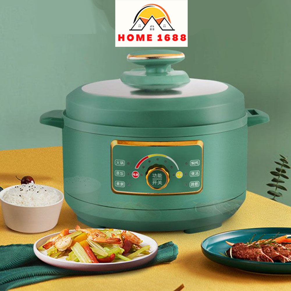 Nồi áp suất lẩu size 3.5L nướng,hầm cháo, hầm xương củ quả, hầm thịt, đa năng N01 Home 1688