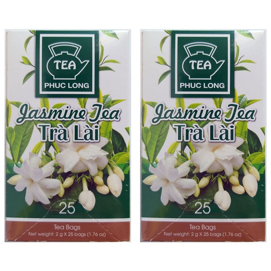 (Combo 5 gói x2gr) Trà Túi Lọc Phúc Long đào, vải, sen, oolong, hoa hồng, lài, trà xanh...