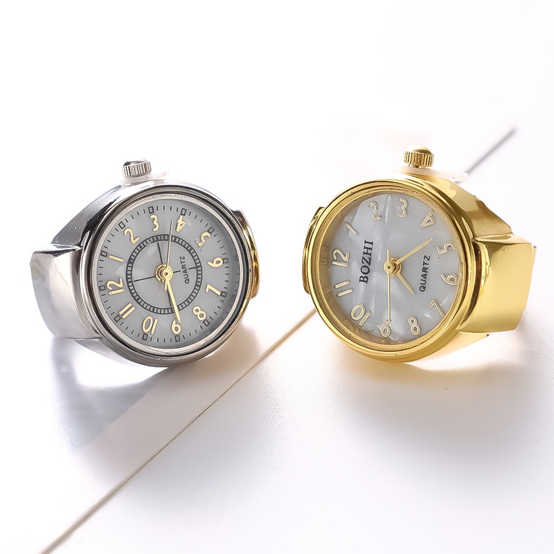 Nhẫn Mặt Đồng Hồ Hợp Kim Phong Cách Vintage Cho Nữ