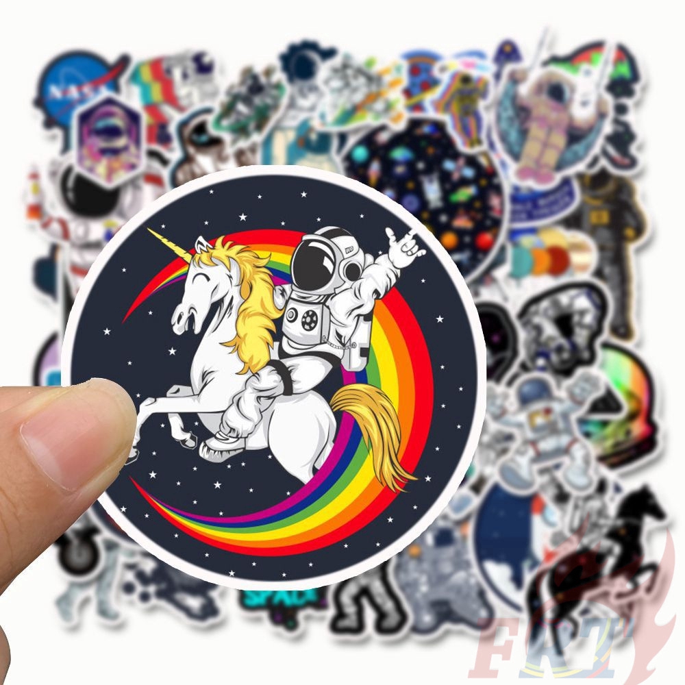 ❉ NASA：Astronaut - Series 01 Spaceman Stickers ❉ 50Pcs/Set DIY Fashion Decals Doodle Stickers