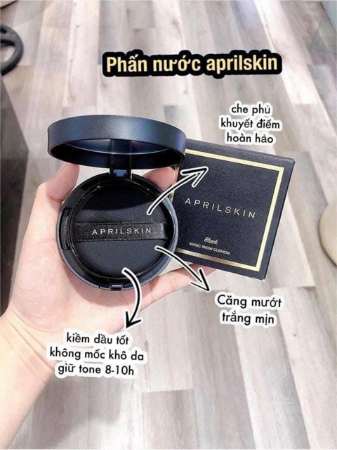 PHẤN NƯỚC APRIL SKIN ĐEN VIỀN