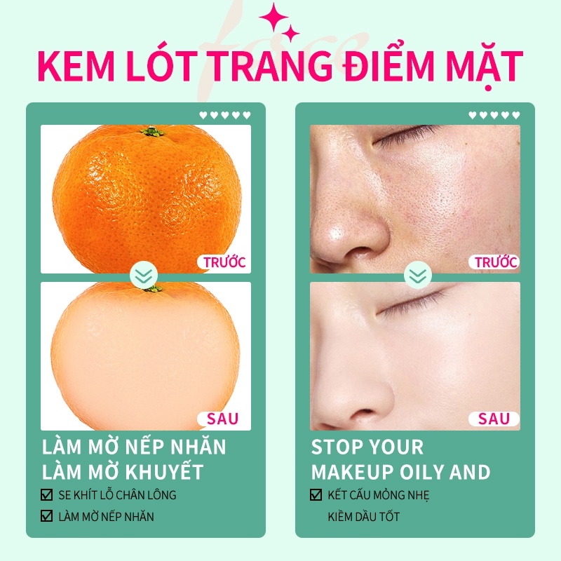 Kem lót BAYFREE thu nhỏ lỗ chân lông trang điểm kiểm soát dầu lâu trôi 20g