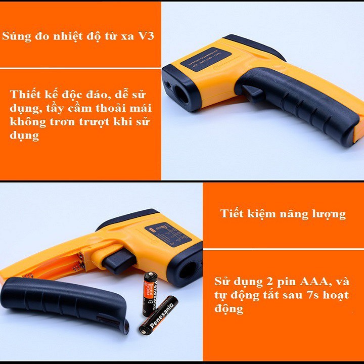 Súng đo nhiệt độ từ xa V3