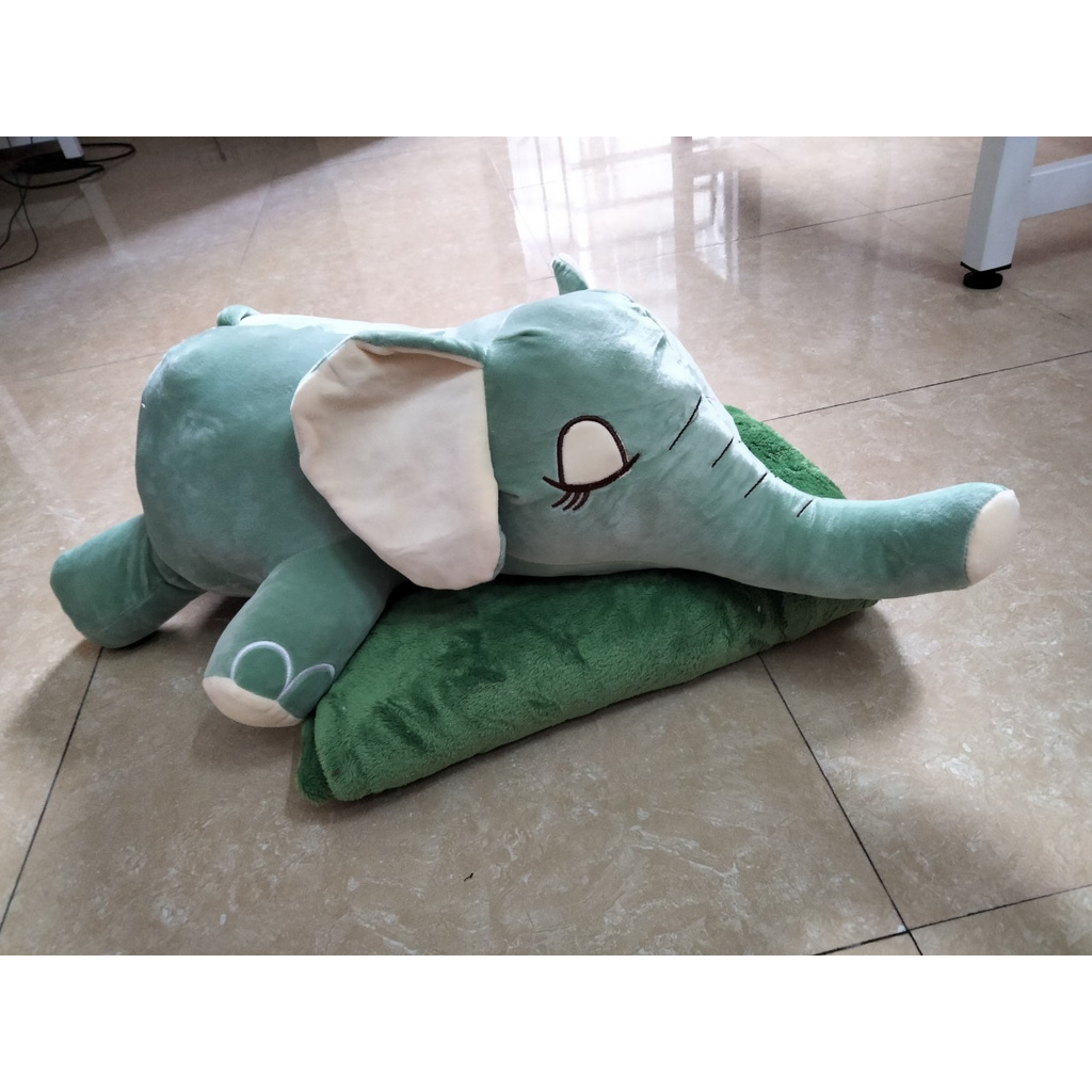 Bộ gối kèm chăn siêu tiện ích Hổ, Voi, Trái tim xinh, Trà sữa xinh