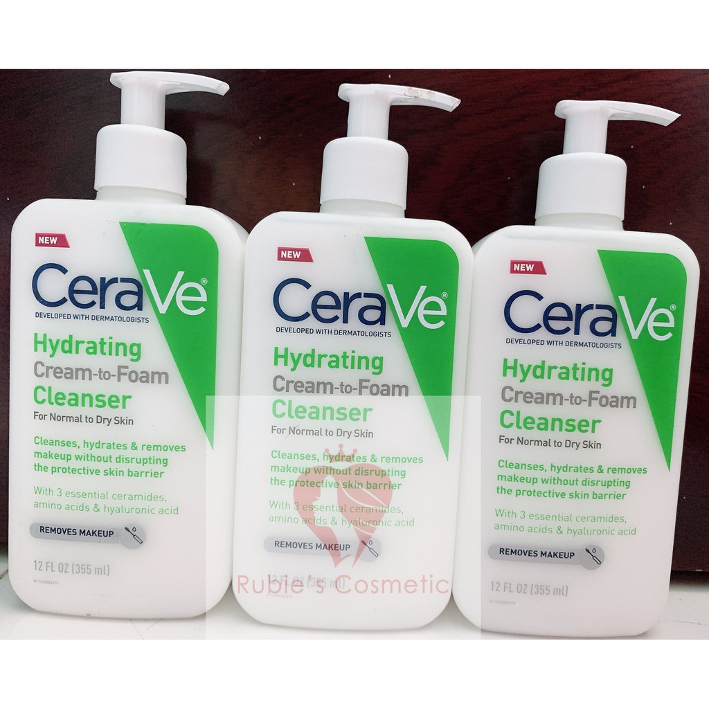 Sữa rửa mặt dịu nhẹ CERAVE Foarming Facial Cleanser/Hydrating Cleanser 355ML | BigBuy360 - bigbuy360.vn