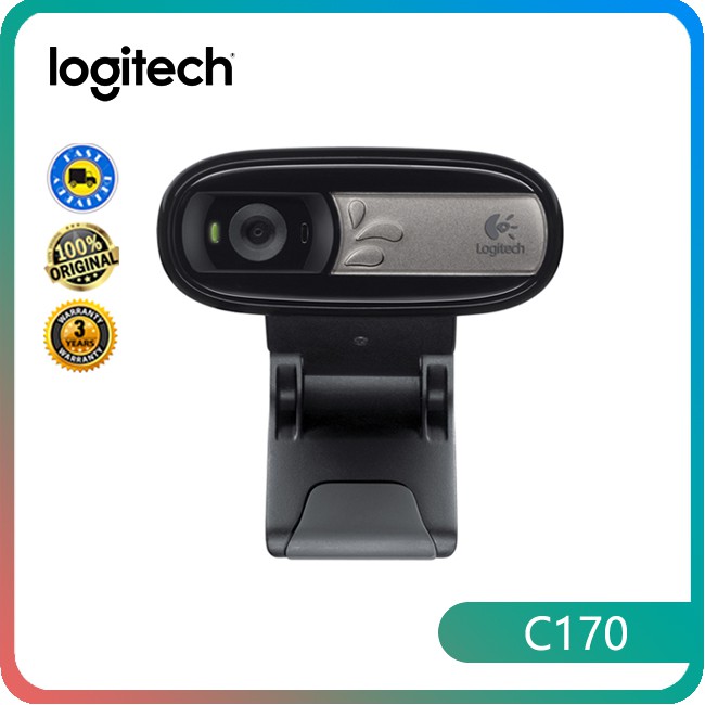 Webcam Logitech C170 HD 5MP CMOS cổng cắm USB có micro tiện dụng