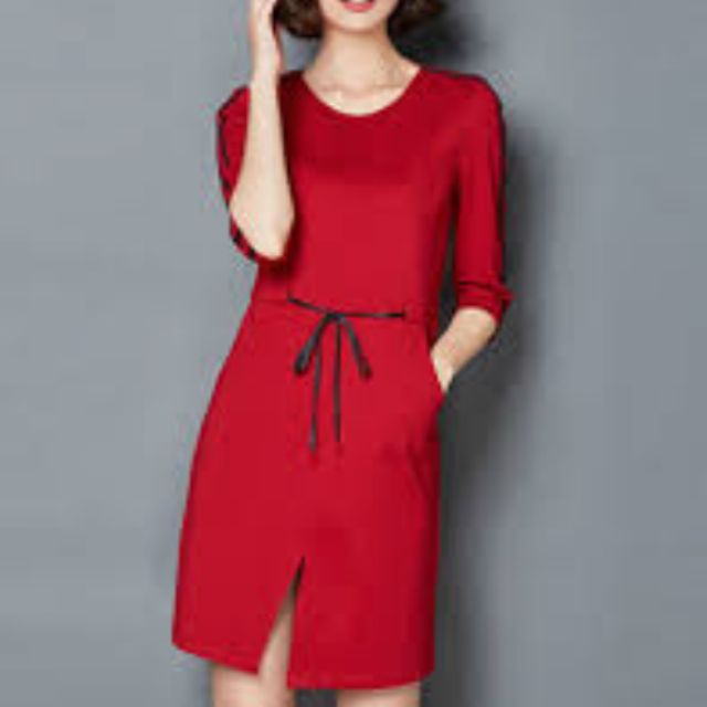 đầm đỏ nữ tay lỡ umi 110