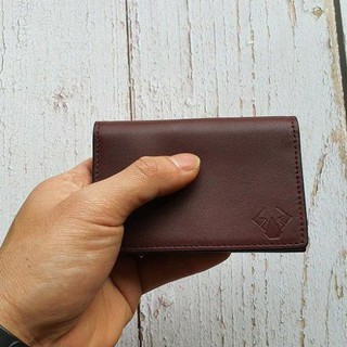 [Da thật] Ví Minimalism da bò thật - Nâu đất VD112