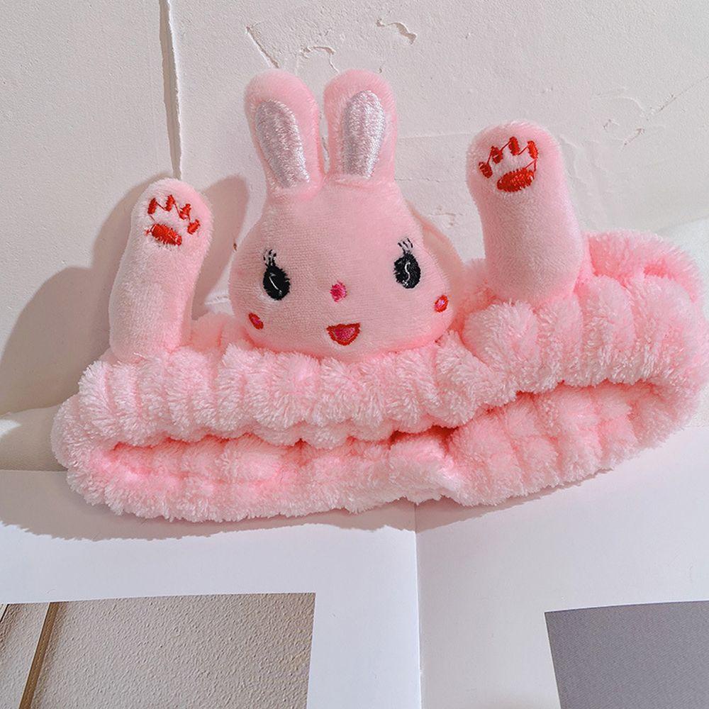 Băng Đô Cài Tóc Đính Tai Thỏ / Vịt Bông Mềm Mại Dễ Thương Cho Nữ 2life