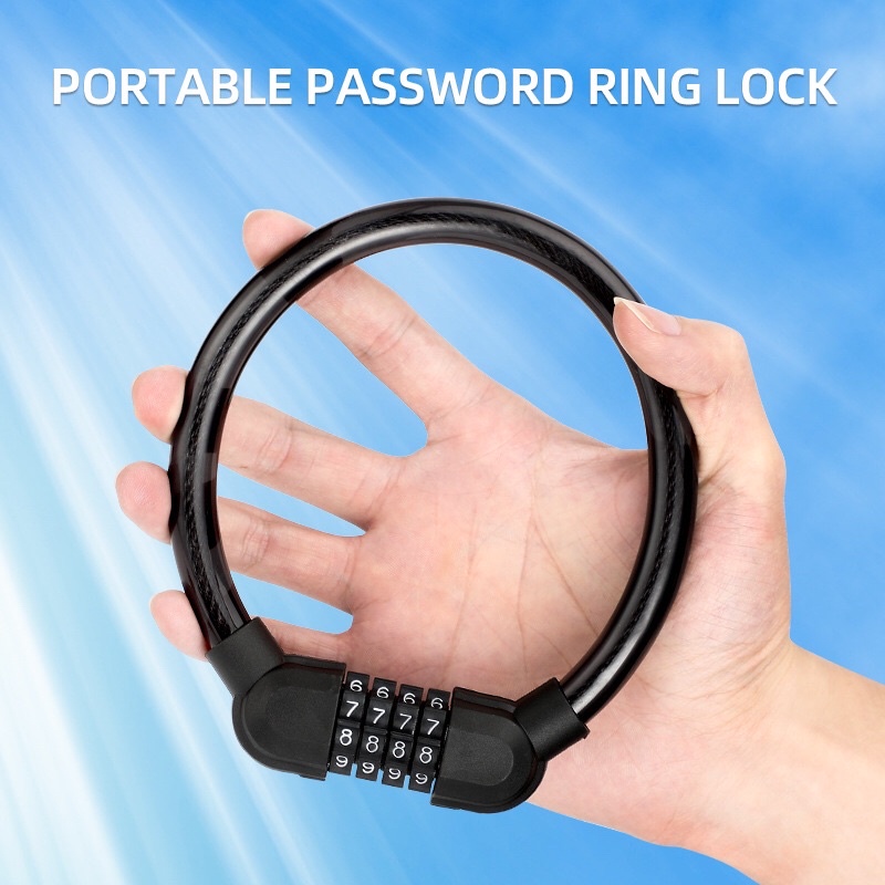 KHOÁ DÂY CHỐNG TRỘM HÀNG LOẠI 1 SIZE TO 1.15MM BẢO HÀNH 12 THÁNG sử dụng khoá số siêu bền