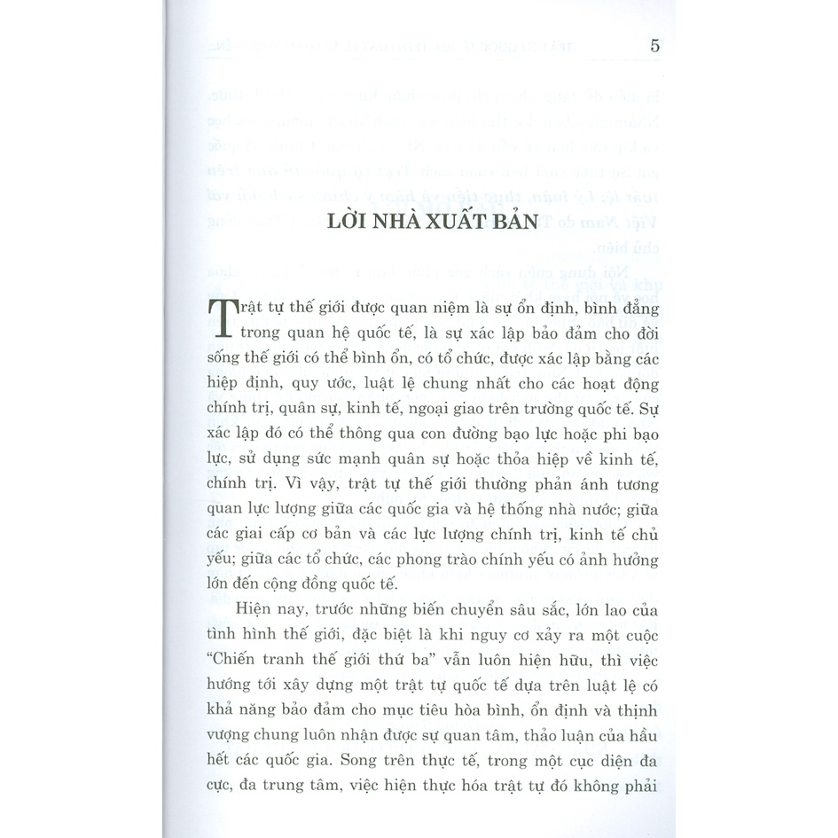 Sách - Trật Tự Quốc Tế Dựa Trên Luật Lệ - Lý Luận, Thực Tiễn Và Hàm Ý Chính Sách Đối Với Việt Nam