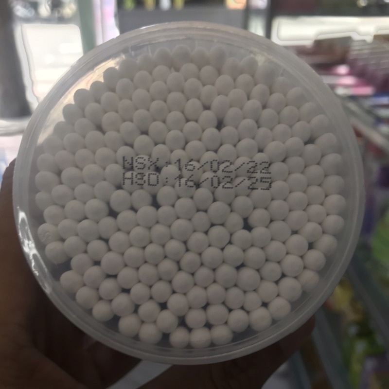 Tăm Bông Thân Gỗ Rose hộp 220 pcs 100% cotton