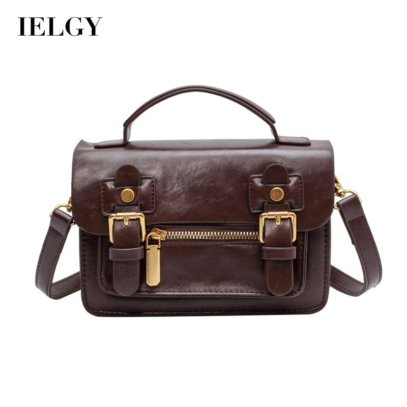 Túi Đeo Chéo Màu Đen Phong Cách Anh Quốc Cho Nữ