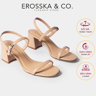 Giày Nữ Cao Gót Vuông Erosska EM019