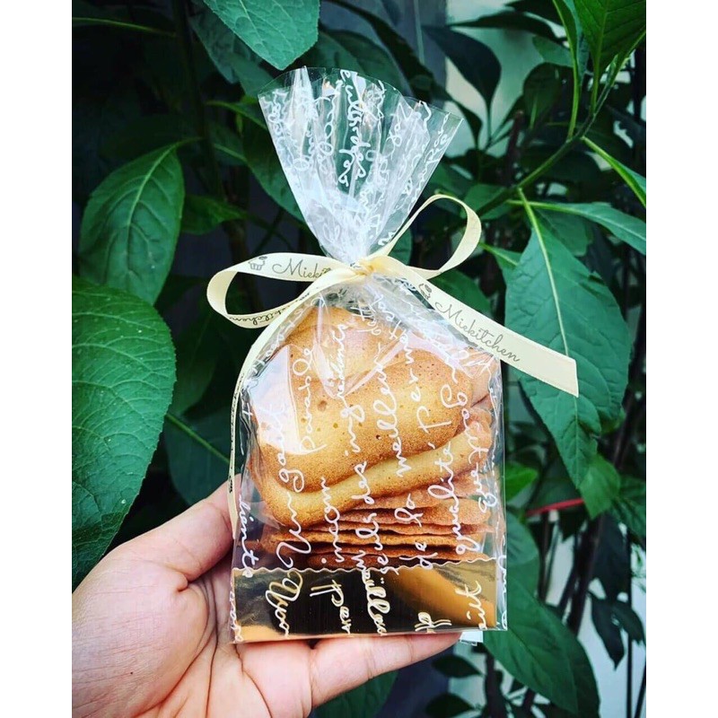 Túi đựng Bánh quy chữ trắng 50c