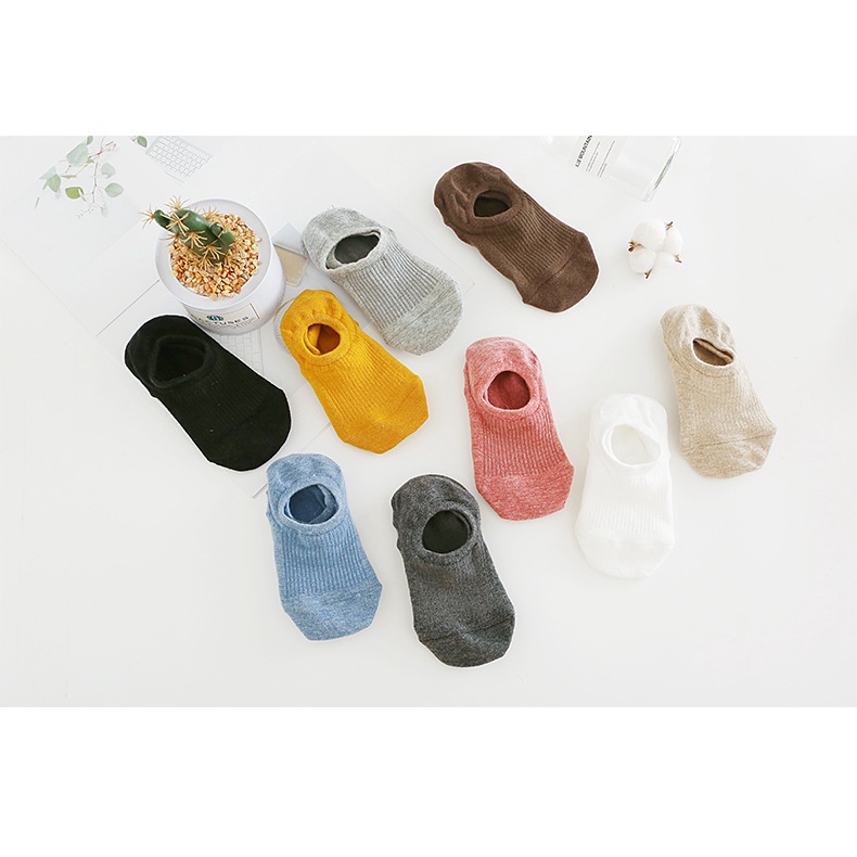 Vớ tàng hình cổ ngắn màu kẹo thời trang hè cho nữ