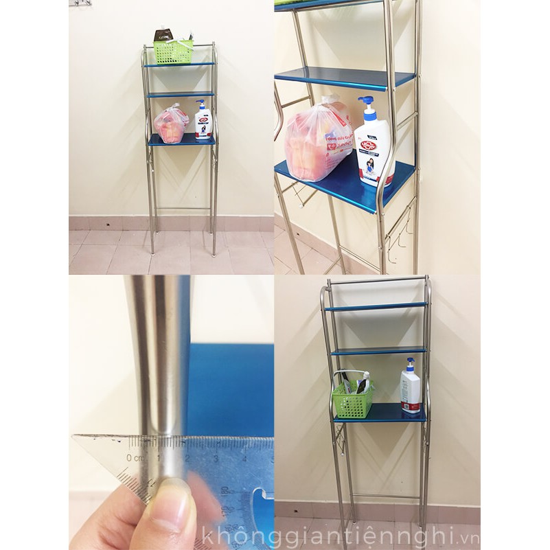 Kệ nhà tắm trên bồn cầu bằng inox 011KNT001 | BigBuy360 - bigbuy360.vn