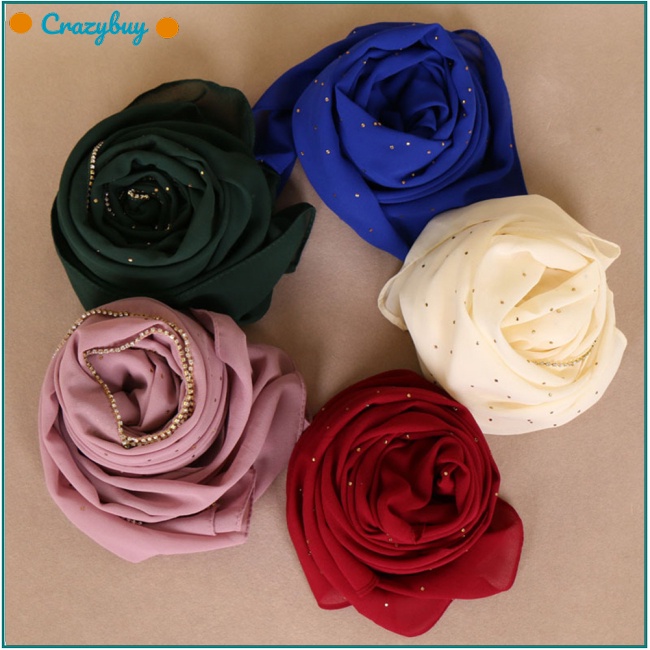 Cr Khăn Choàng Vải Chiffon Cho Phụ Nữ Hồi Giáo
