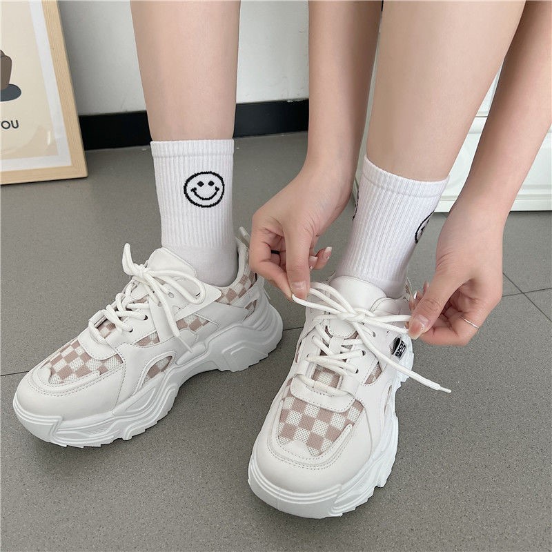 Giày Thể Thao Sneaker Nam Nữ Đế Cao Su Đúc Cao 4cm Cao Cấp Full Box Hot Trend 2022