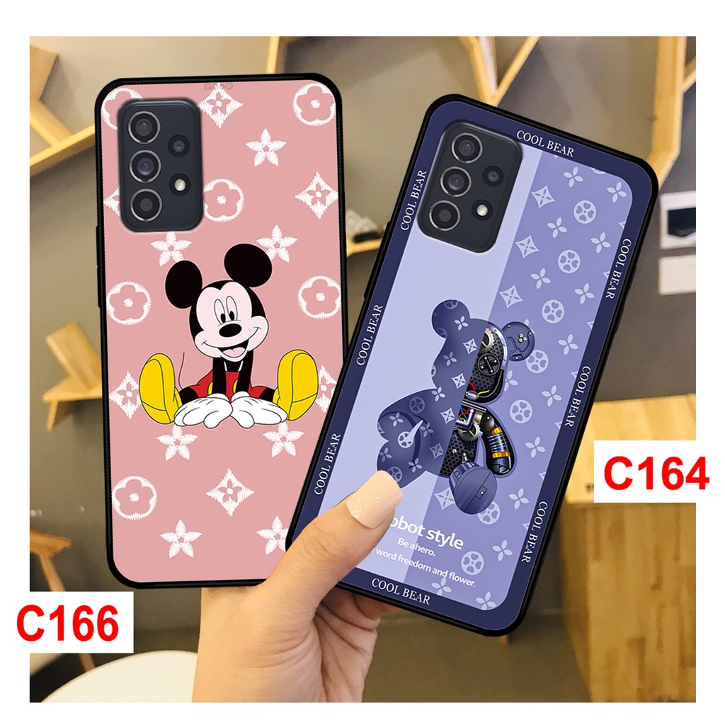 Ốp lưng Samsung A13 -  A23 - A33 - A32 - A52/A52s - A72 - A53 -  A73 in hình gấu bearbrick, Doremon Gucii,Mickey L.V