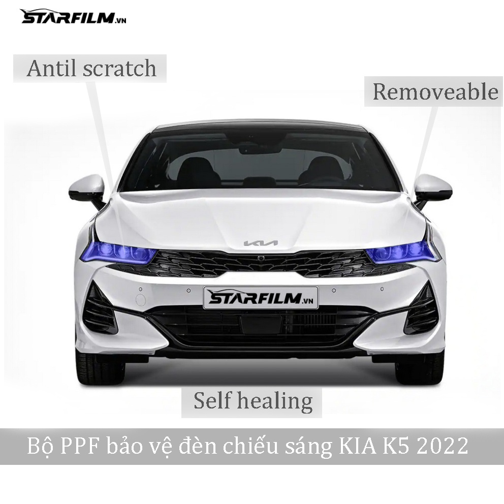 Bộ PPF bảo vệ đèn chiếu sáng STARFILM cho KIA K5 2022