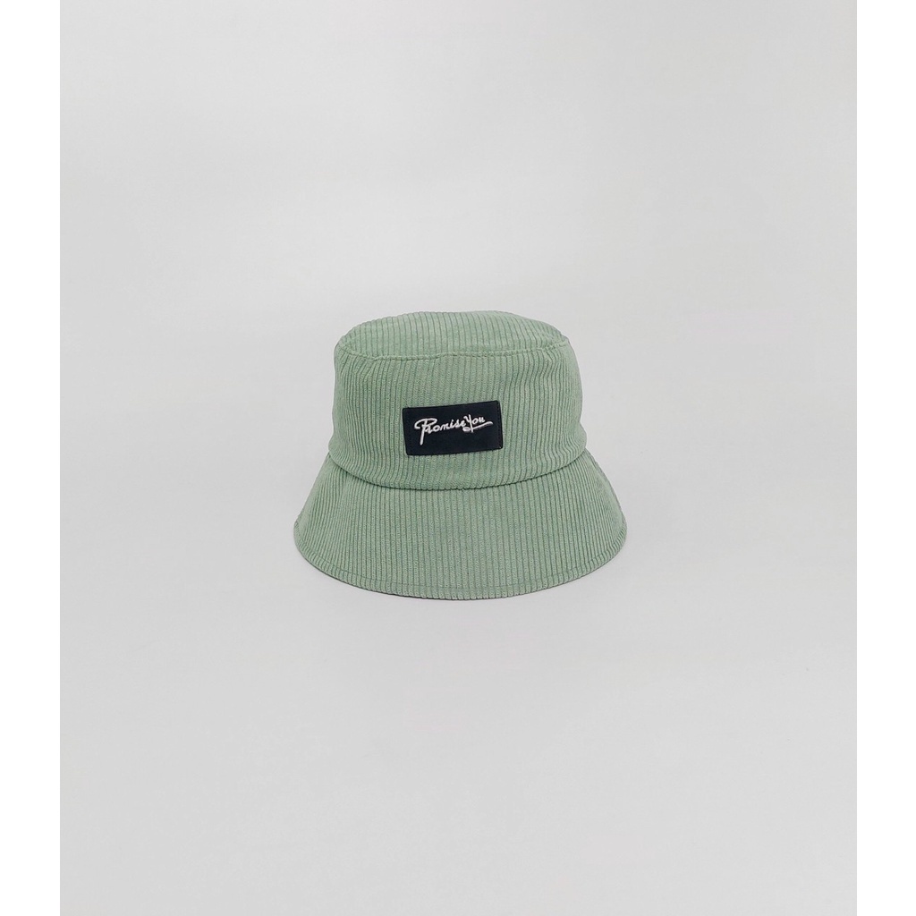 Mũ bucket thêu PROMISS YOU Nón bucket tai bèo chất nhung tăm form unisex nam nữ AQ STORE