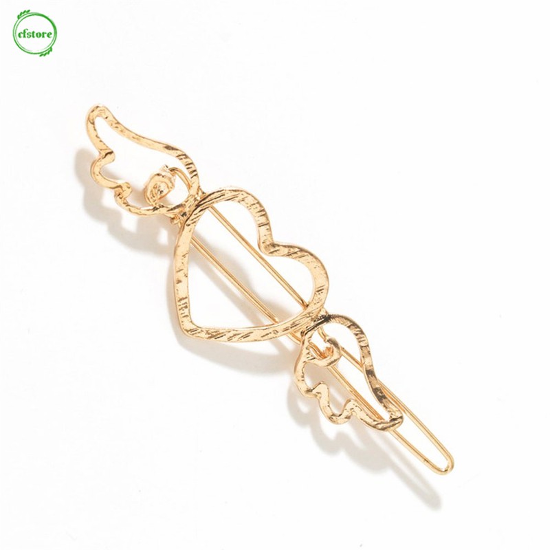 Kẹp tóc kim loại kiểu dáng dễ thương dành cho nữ