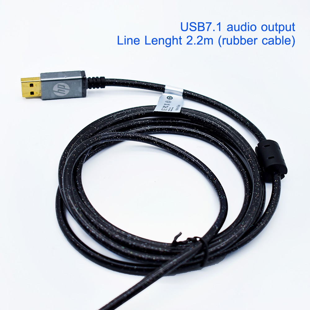 Tai nghe HP H 160GS đen led usb tai nghe vi tính HP có đèn led cồng USB 7.1