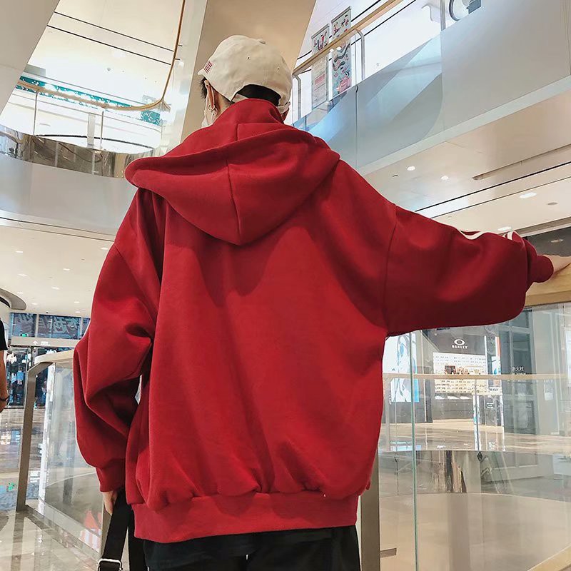 Áo Khoác Hoodie Phối Khóa Kéo Cho Cặp Đôi Với 6 Màu Lựa Chọn