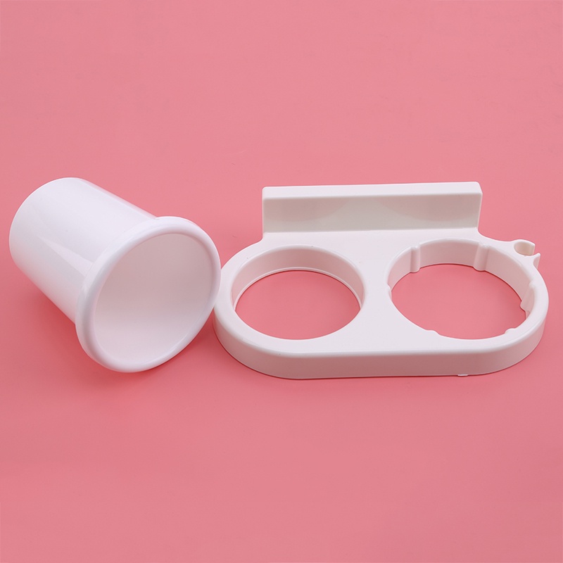 Giá Đựng Máy Sấy Tóc Bằng Nhựa Gắn Tường Không Cần Khoan Kèm Móc Tiện Dụng Cho Nhà Tắm