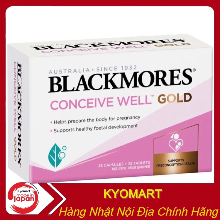 Viên uống bổ trứng, tăng thụ thai Blackmores Conceive Well Gold - Chính Hãng úc