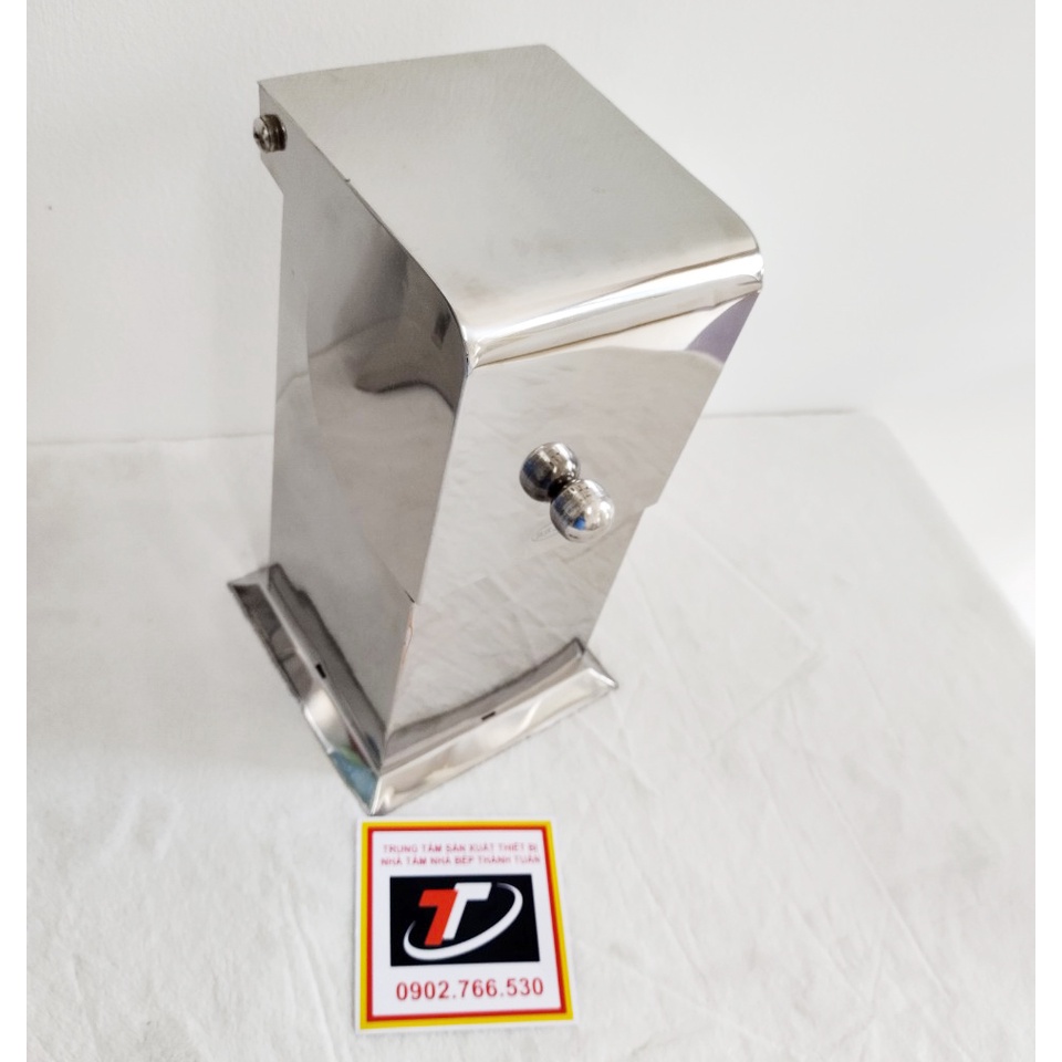 Ống Đũa Muống Để Bàn Có Nắp Đậy Inox SUS 304, TT-051