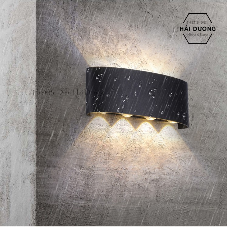 Đèn Trang Trí Hắt Tường 2 Đầu - 8W Chống Nước Tn189 (Đen/Trắng) - Bảo Hành 18 Tháng - Energy Green Lighting