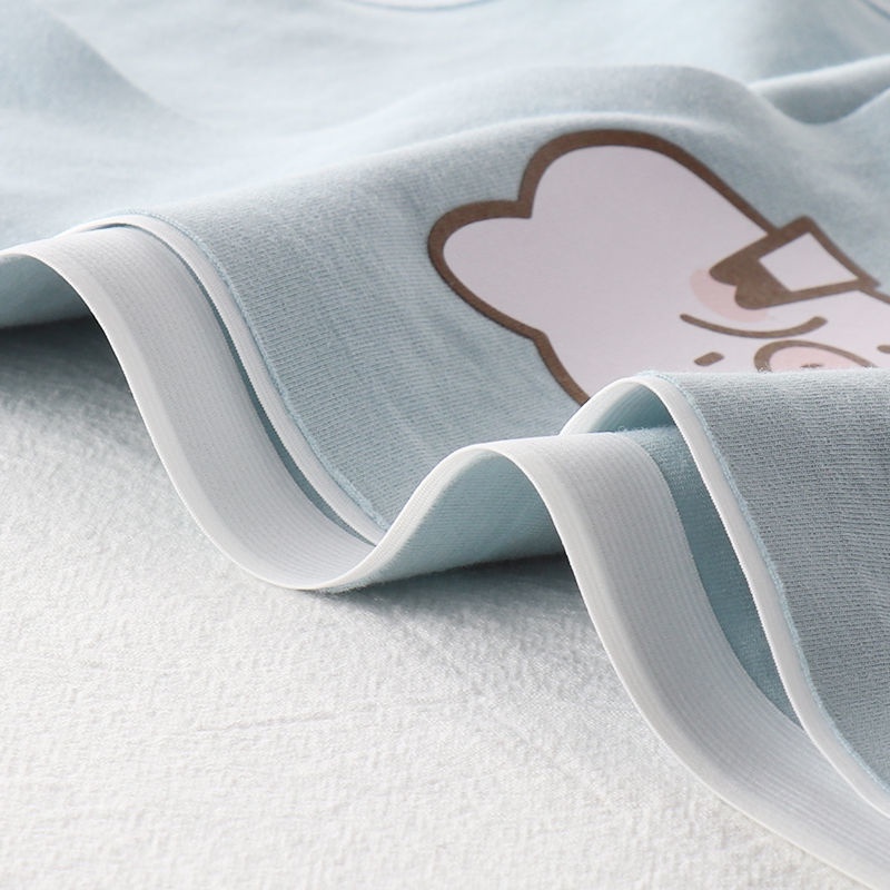 Bộ Đồ Lót Vải Cotton In Hoạt Hình Heo Dễ Thương Cho Các Cặp Đôi