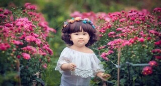 Tóc giả cho bé - màu nâu