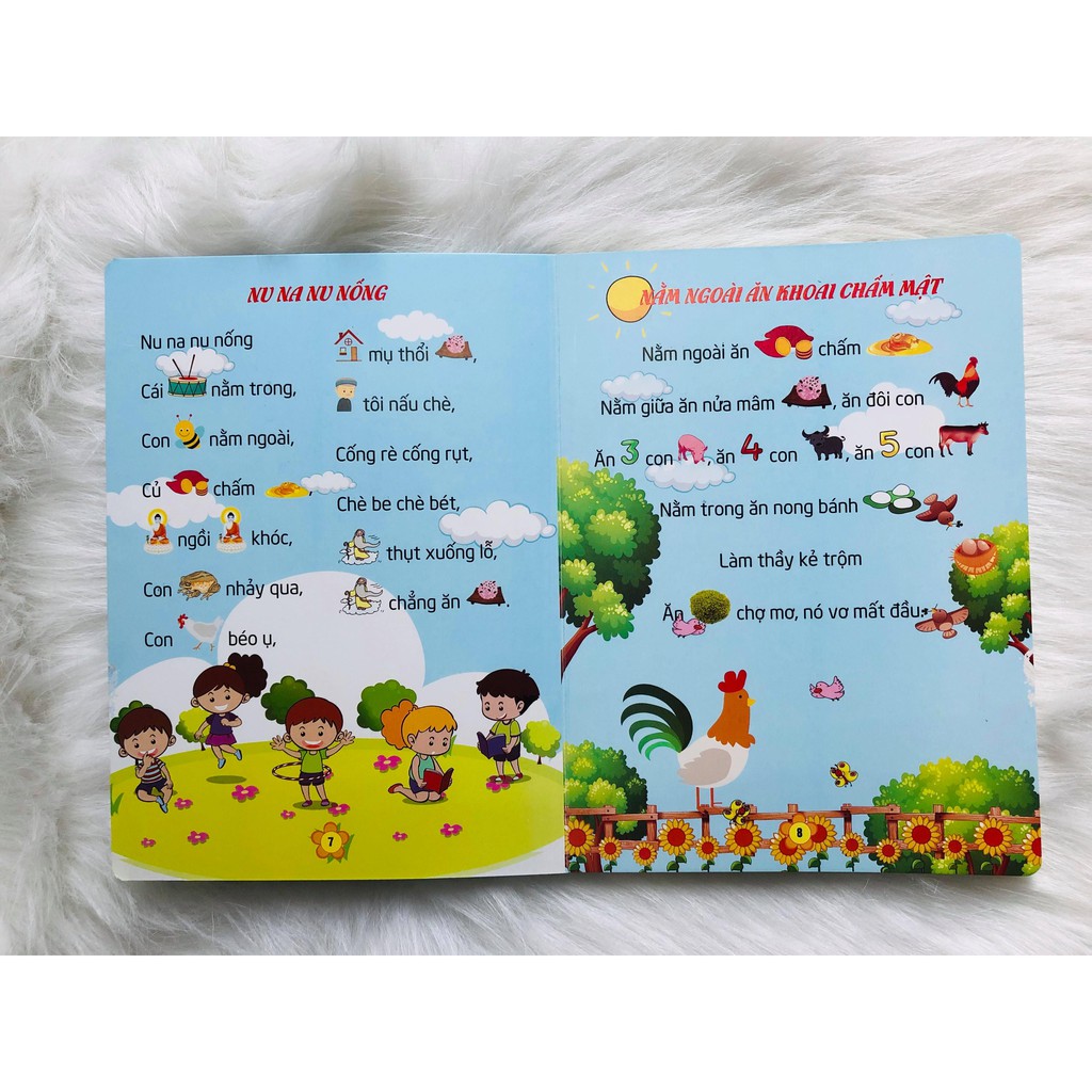 Sách - Combo 3 cuốn Đồng dao, thơ, truyện tiềm thức cho bé tập đọc tập nói
