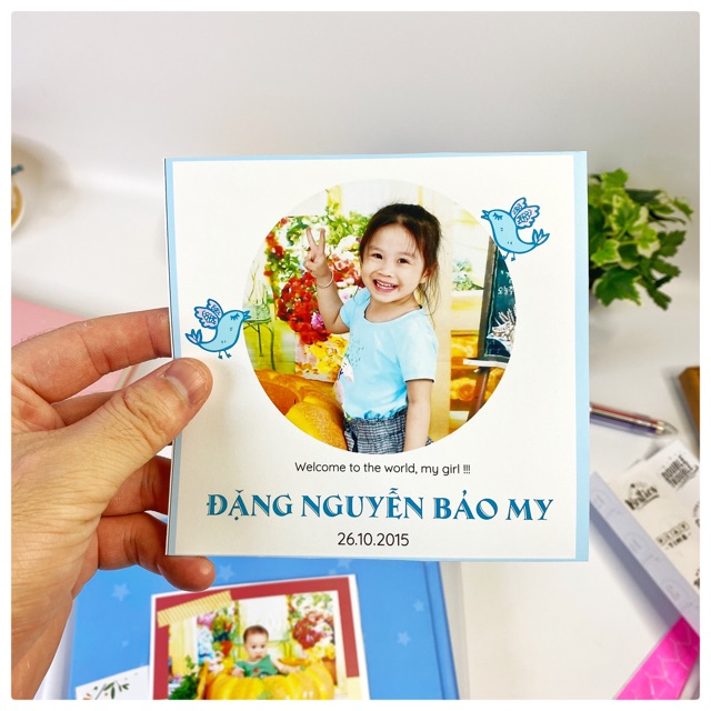 Ảnh bìa album dán ảnh cỡ 12x12cm