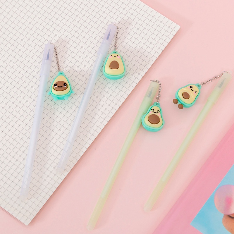 Bút mực gel hình quả bơ dễ thương đáng yêu