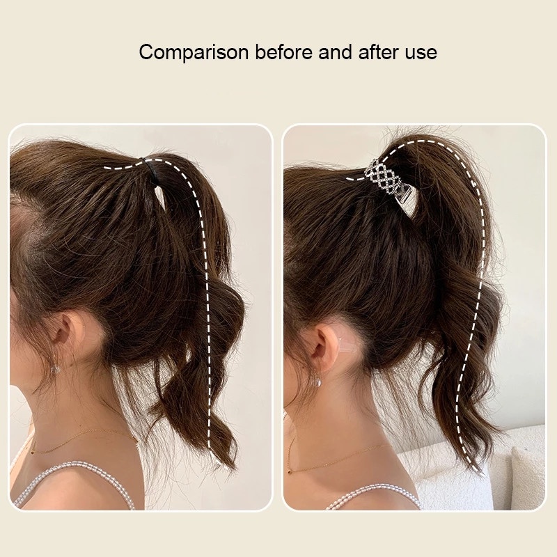 Kẹp Tóc Kim Loại Đính Đá Sang Trọng Cho Nữ