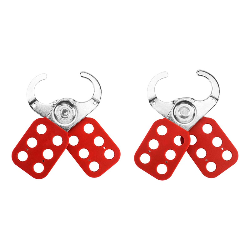 Set 6 Khóa Cửa Bằng Thép Không Gỉ Tamper 1 Inch Màu Đỏ Kèm Prom Mở Rộng