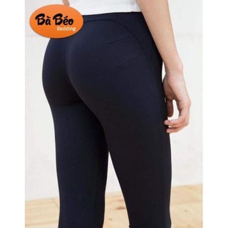 Quần legging nâng mông aos túi zip