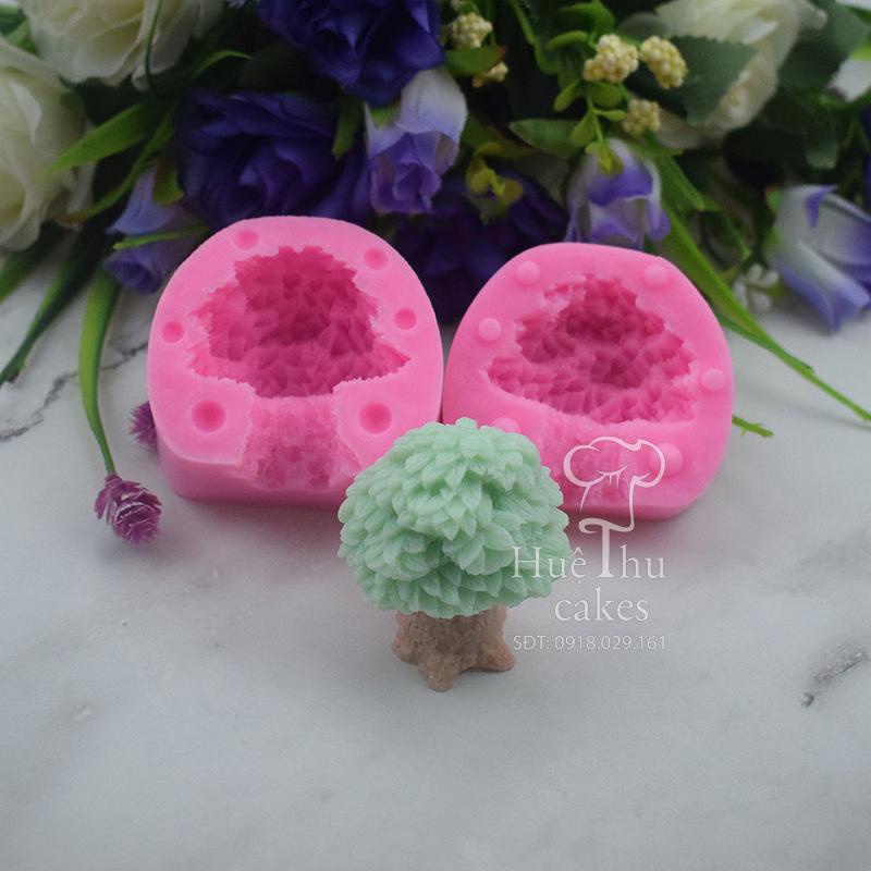 Khuôn silicon Cây Đa làm bánh rau câu 4D