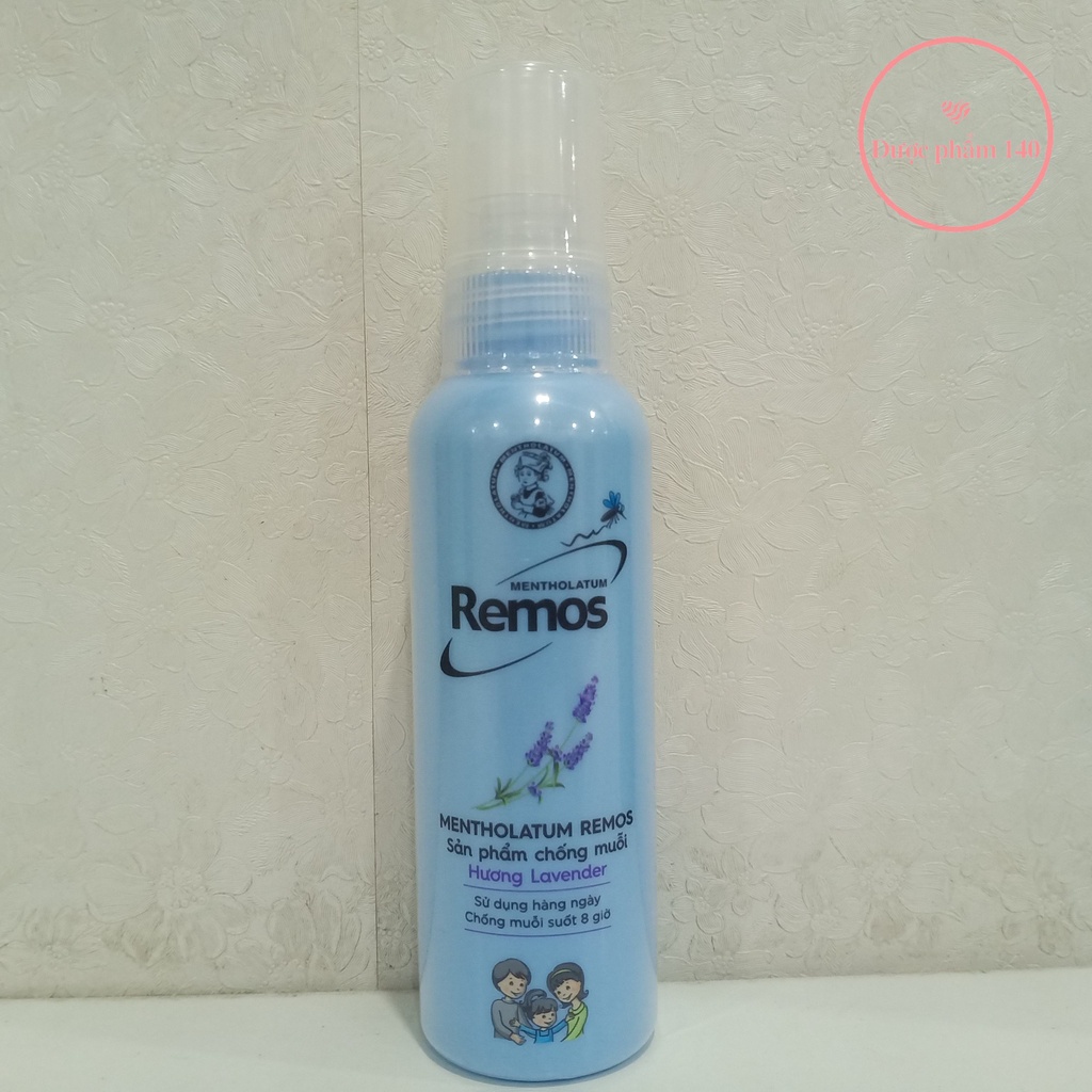 Dung dịch xịt chống muỗi Remos ( Hương Sả Chanh 150ml & Hương Lavender 60ml )