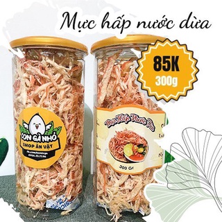 Mực xé hấp nước dừa hũ 300gr