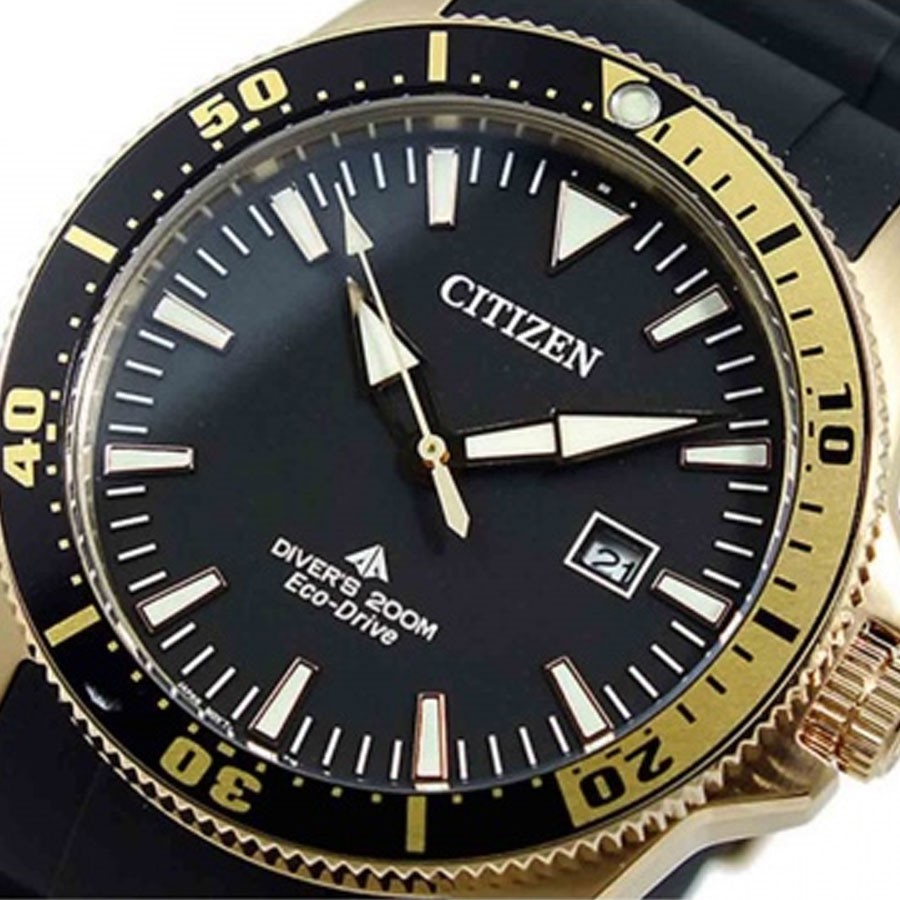 Đồng Hồ Citizen Nam Dây Cao Su Máy Eco-Drive BN0104-09E - Mặt Đen (42mm)