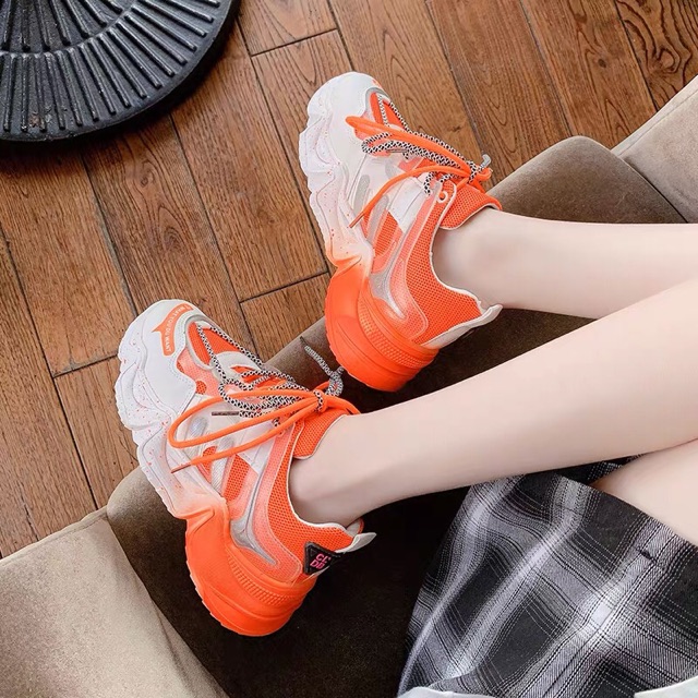 Giày thể thao nữ đế vẩy sơn 3 màu siêu hot