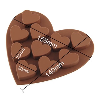Khuôn silicon hình TRÁI TIM