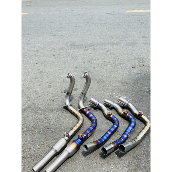 Cổ bô titanium 4road cho sh vario nét hàng vẫy nhiều VESPA . DoChoiXeMay