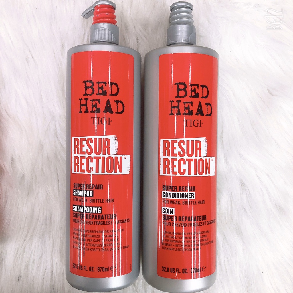 DẦU GỘI XẢ TÁI SINH SIÊU PHỤC HỒI TÓC HƯ TỔN BED HEAD TIGI