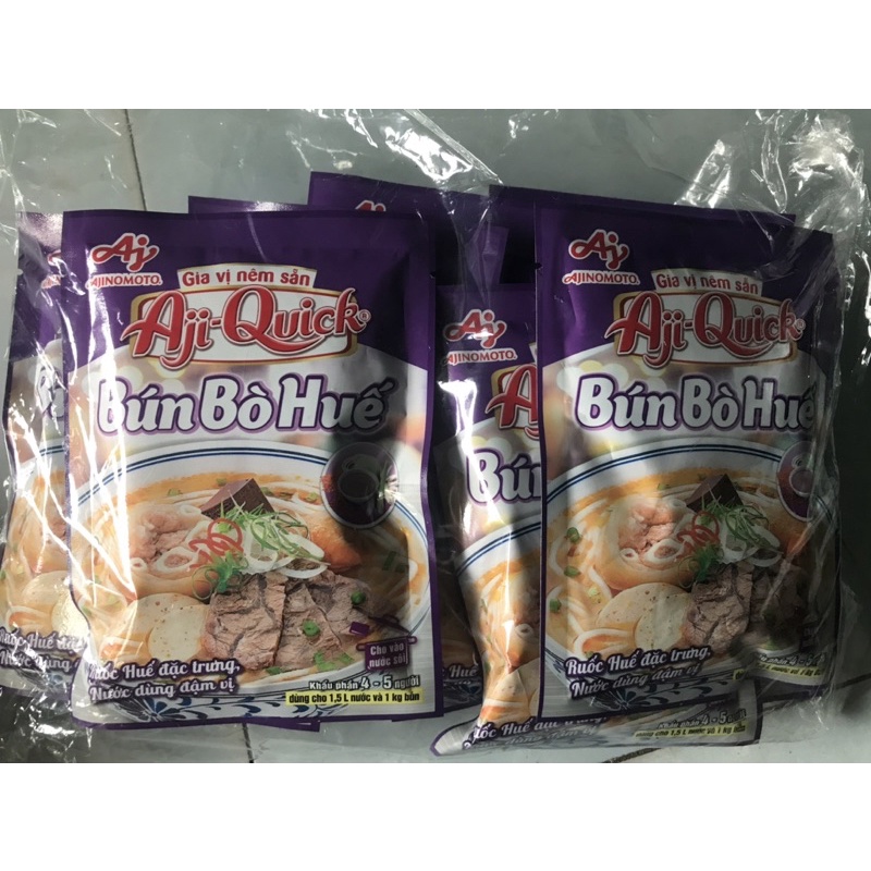 Gói gia vị Bún Bò Huế ajiquick 59g